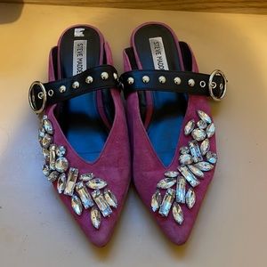 Steve Madden Size 7.5 Magenta Mules